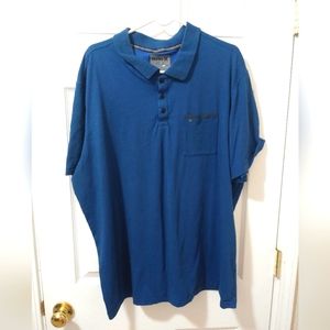 Men's Hurley blue, short sleeved, 3 button w/ collar shirt. SizeXX-large.